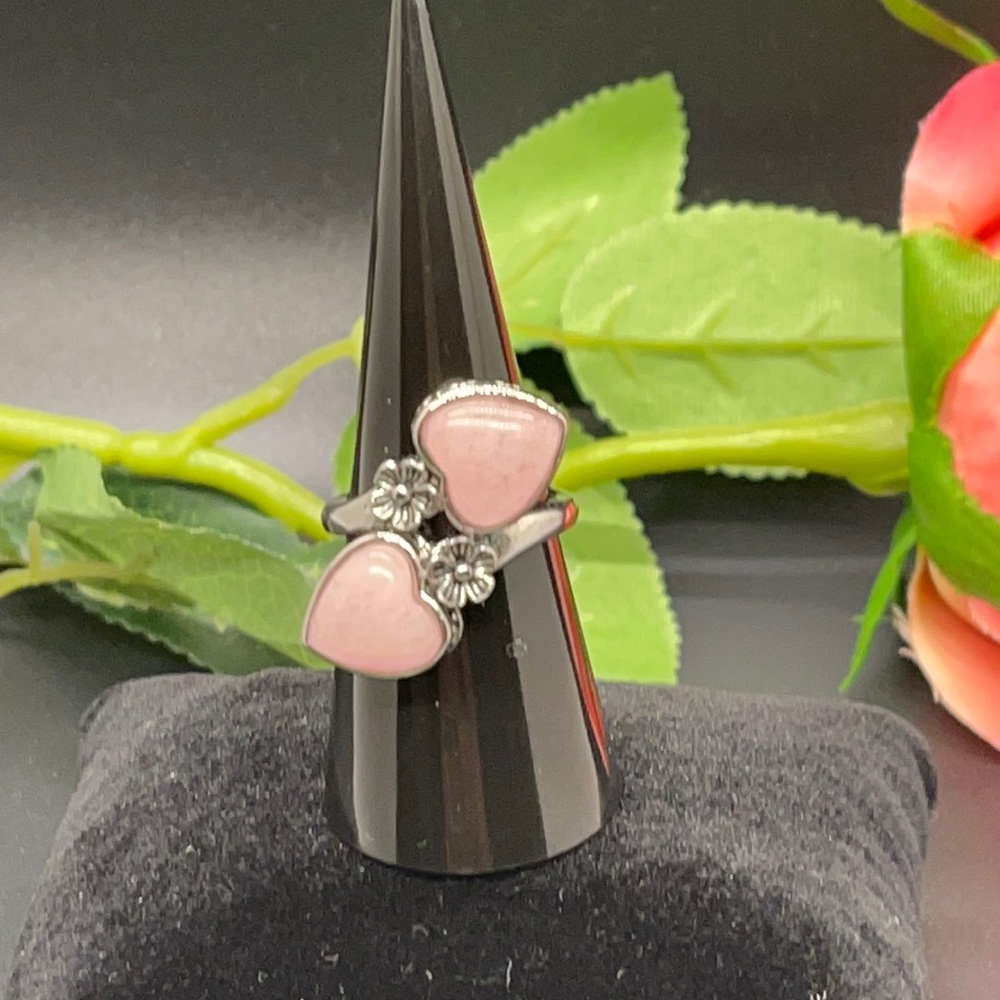 Galilea Rose Quartz Heart Ring
